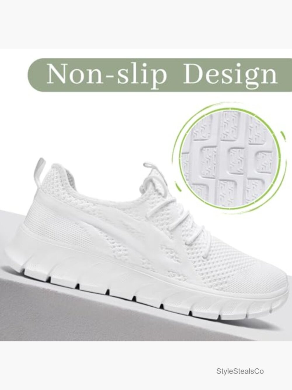 Women's Slip On Sneakers Athletic Walking Running Shoes Lightweight Breathable - Picture 3 of 7